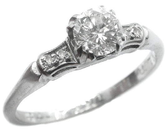 Antique 0.60ct Diamond Engagement Ring