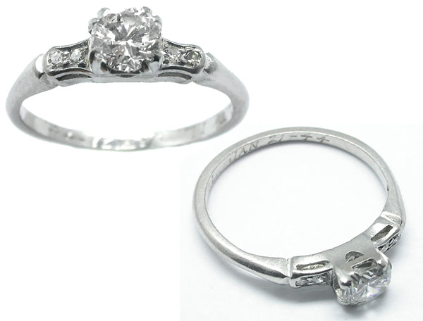 Antique 0.60ct Diamond Engagement Ring