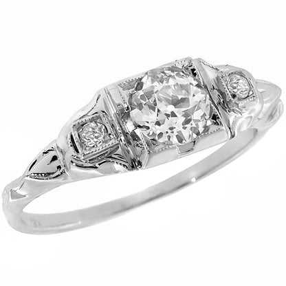 Antique 0.60ct Diamond Engagement Ring