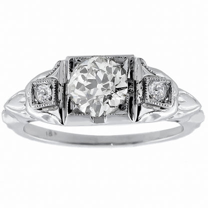 Antique 0.60ct Diamond Engagement Ring