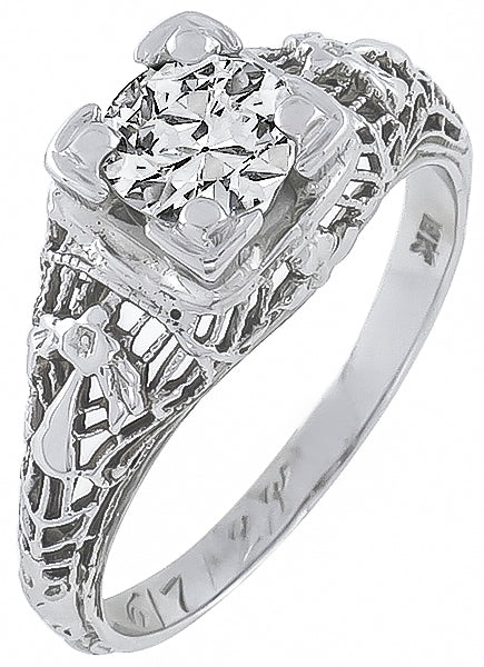 Antique 0.60ct Diamond Engagement Ring