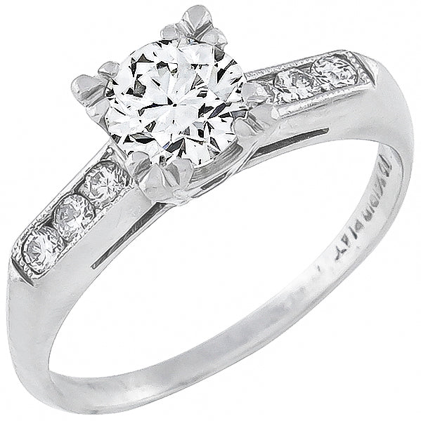 Antique 0.60ct Diamond Engagement Ring