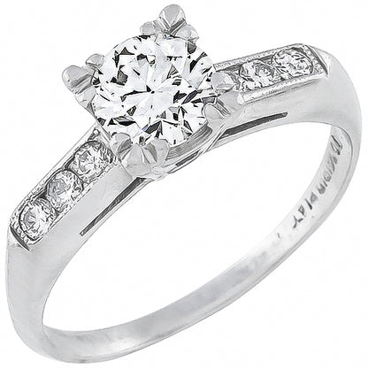 Antique 0.60ct Diamond Engagement Ring