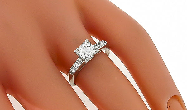 Antique 0.60ct Diamond Engagement Ring