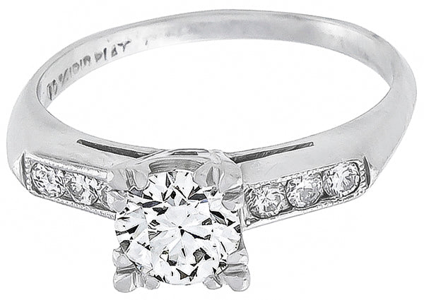 Antique 0.60ct Diamond Engagement Ring