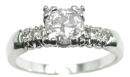 Antique 0.60ct Diamond Platinum Engagement Ring