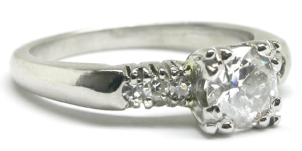 Antique 0.60ct Diamond Platinum Engagement Ring