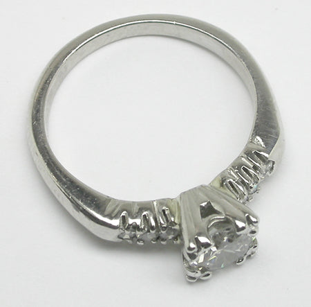 Antique 0.60ct Diamond Platinum Engagement Ring