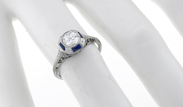 Antique 0.63ct Diamond Engagement Ring