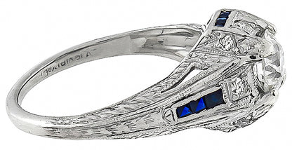 Antique 0.65ct Diamond Engagement Ring