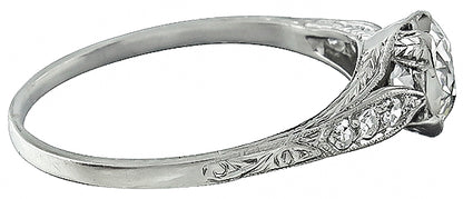 Antique 0.65ct Diamond Engagement Ring