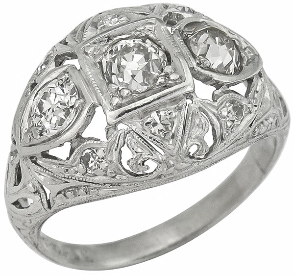 Antique 0.75ct Diamond Engagement Ring