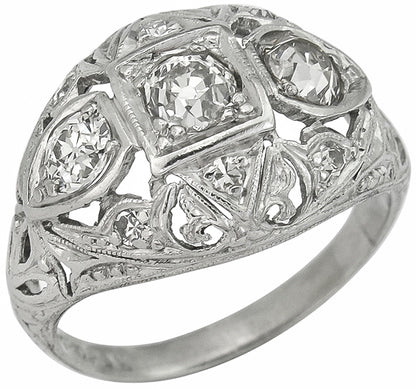 Antique 0.75ct Diamond Engagement Ring