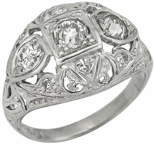 Antique 0.75ct Diamond Engagement Ring