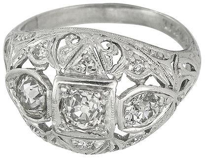 Antique 0.75ct Diamond Engagement Ring