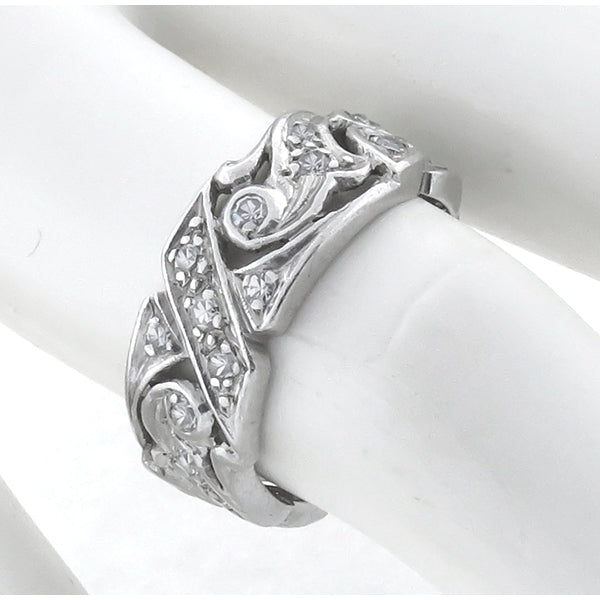 Antique 0.75ct Diamond Wedding Band