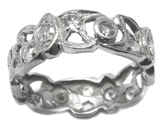 Antique 0.80ct Diamond Wedding Band