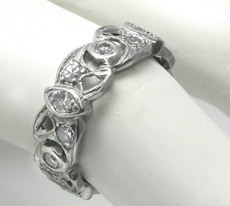 Antique 0.80ct Diamond Wedding Band