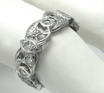 Antique 0.80ct Diamond Wedding Band