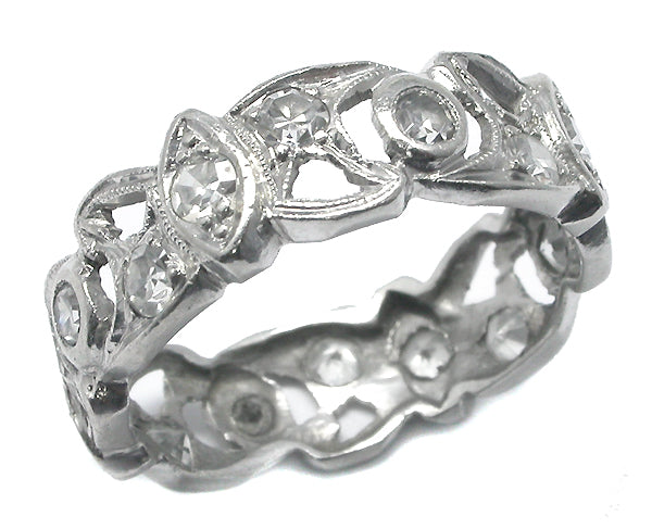 Antique 0.80ct Diamond Wedding Band