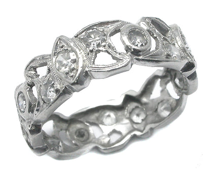 Antique 0.80ct Diamond Wedding Band