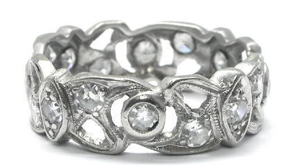 Antique 0.80ct Diamond Wedding Band