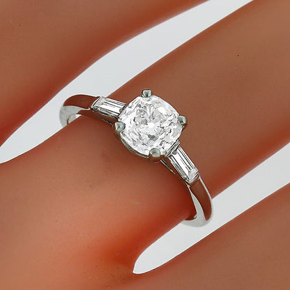 Antique 0.91ct Diamond Engagement Ring