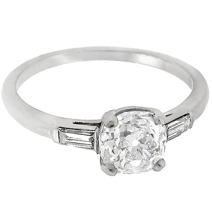 Antique 0.91ct Diamond Engagement Ring