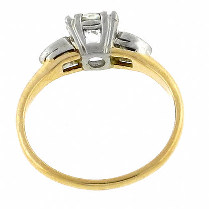 Antique 0.98ct Diamond Gold Engagement Ring