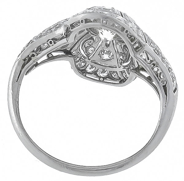 Antique 0.99ct Center Diamond Ring