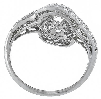 Antique 0.99ct Center Diamond Ring