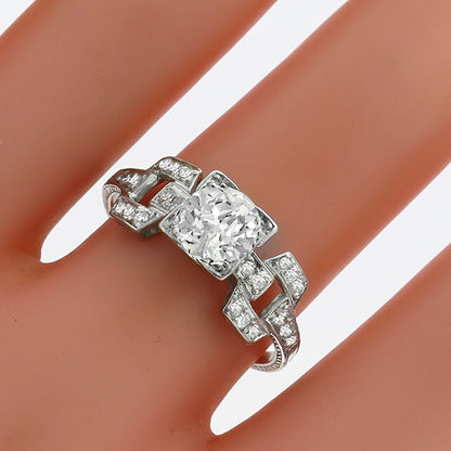 Antique 1.00ct Diamond Engagement Ring