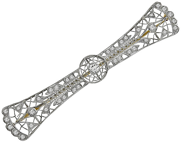 Antique 1.00ct Diamond Pin