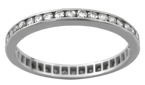 Antique 1.00ct Diamond Platinum Eternity Band