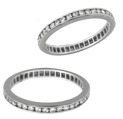 Antique 1.00ct Diamond Platinum Eternity Band