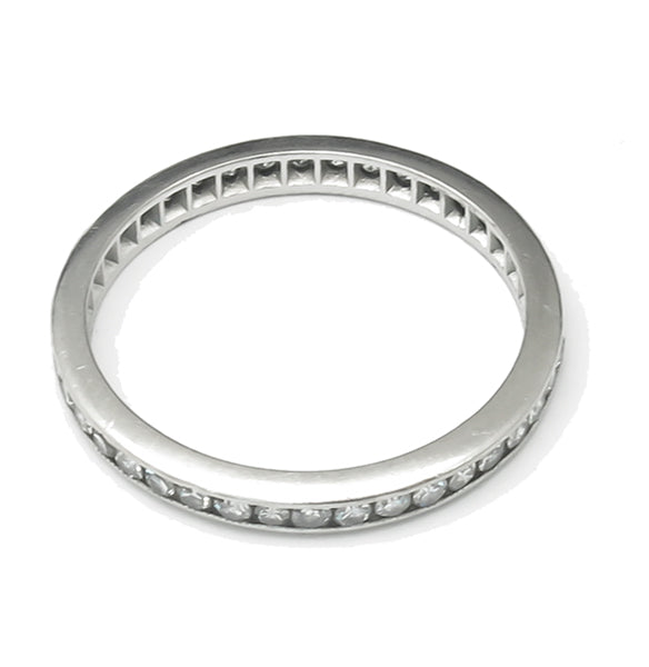 Antique 1.00ct Diamond Platinum Eternity Band