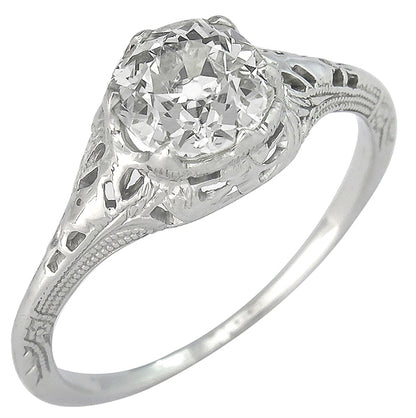 Antique 1.04ct Diamond Engagement Ring