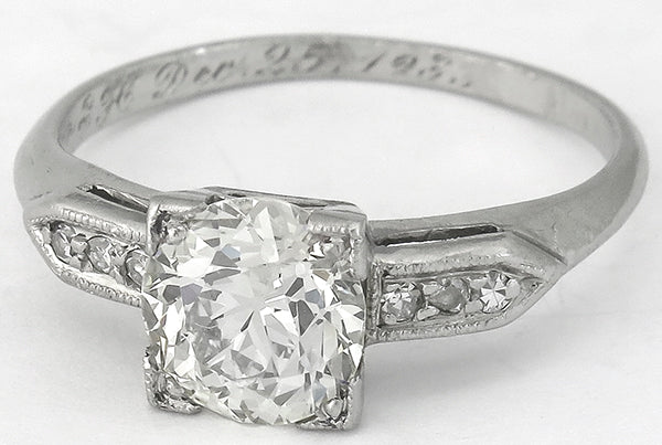 Antique 1.05ct Diamond Engagement Ring