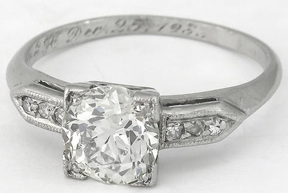 Antique 1.05ct Diamond Engagement Ring