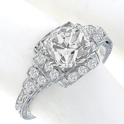 Antique  1.06ct Diamond Engagement Ring
