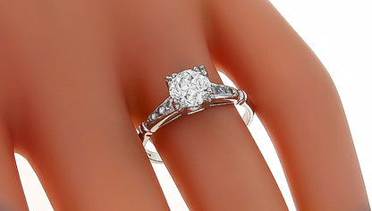 Antique 1.06ct Diamond Engagement Ring