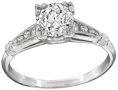 Antique 1.06ct Diamond Engagement Ring