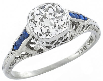 Antique 1.20ct Diamond Engagement Ring