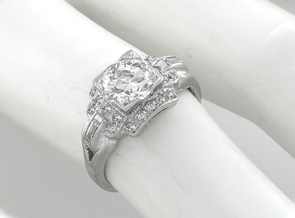 Antique 1.25ct Diamond Engagement Ring