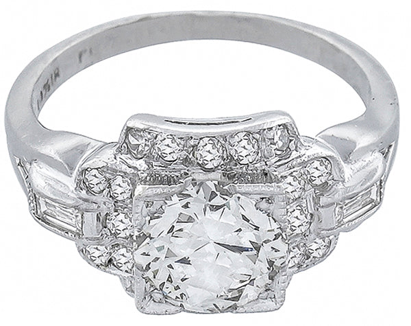 Antique 1.25ct Diamond Engagement Ring