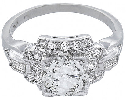 Antique 1.25ct Diamond Engagement Ring