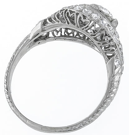 Antique 1.27ct Diamond Engagement Ring