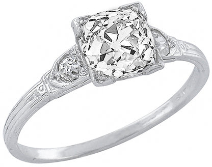 Antique 1.28ct Diamond Engagement Ring