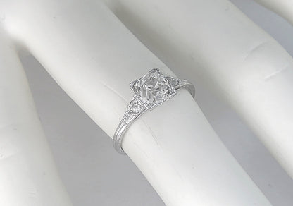 Antique 1.28ct Diamond Engagement Ring