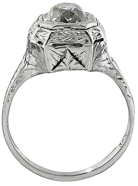 Antique 1.31ct Diamond Engagement Ring